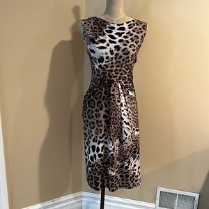 Roberto Cavalli Animal Print Midi Dress